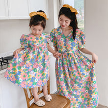 Load image into Gallery viewer, Floral Mother Daughter Dresses
