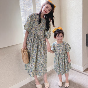 Floral Mother Daughter Dresses