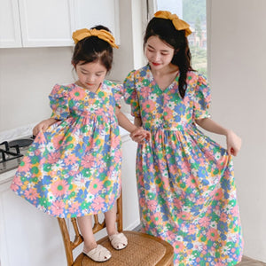 Floral Mother Daughter Dresses