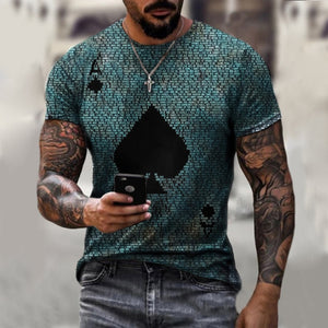 T-shirt Summer Men Street Style Round Neck Shirt