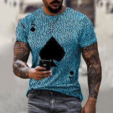 Load image into Gallery viewer, T-shirt Summer Men Street Style Round Neck Shirt
