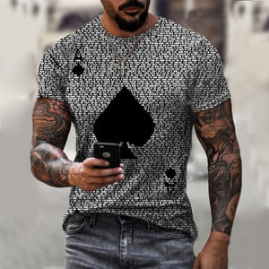 T-shirt Summer Men Street Style Round Neck Shirt