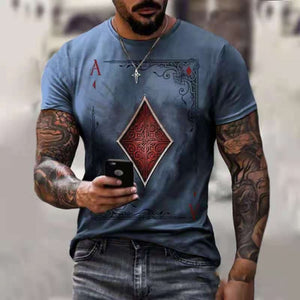 T-shirt Summer Men Street Style Round Neck Shirt