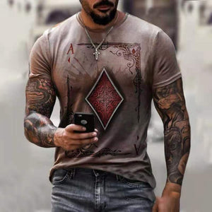 T-shirt Summer Men Street Style Round Neck Shirt