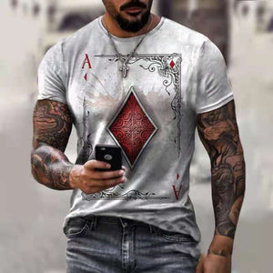 T-shirt Summer Men Street Style Round Neck Shirt