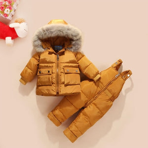 Winter Children Clothing Set Baby Boy Girl Clothes Warm Down Jacket