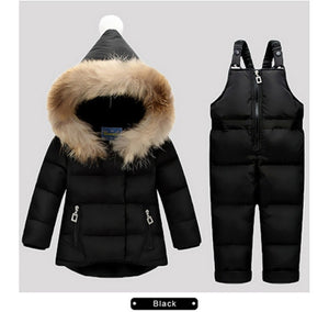 Winter Children Clothing Set Baby Boy Girl Clothes Warm Down Jacket