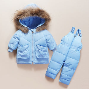 Winter Children Clothing Set Baby Boy Girl Clothes Warm Down Jacket