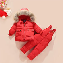 Load image into Gallery viewer, Winter Children Clothing Set Baby Boy Girl Clothes Warm Down Jacket
