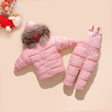 Load image into Gallery viewer, Winter Children Clothing Set Baby Boy Girl Clothes Warm Down Jacket
