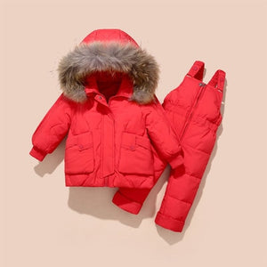 Winter Children Clothing Set Baby Boy Girl Clothes Warm Down Jacket