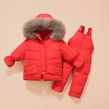 Load image into Gallery viewer, Winter Children Clothing Set Baby Boy Girl Clothes Warm Down Jacket
