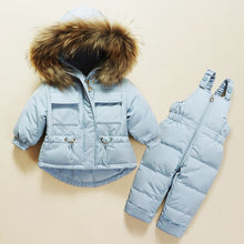 Load image into Gallery viewer, Winter Children Clothing Set Baby Boy Girl Clothes Warm Down Jacket
