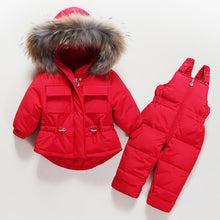 Load image into Gallery viewer, Winter Children Clothing Set Baby Boy Girl Clothes Warm Down Jacket
