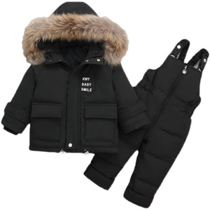 Winter Children Clothing Set Baby Boy Girl Clothes Warm Down Jacket