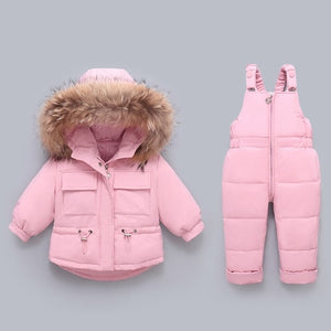 Winter Children Clothing Set Baby Boy Girl Clothes Warm Down Jacket