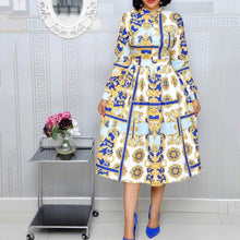 Load image into Gallery viewer, New Spring Long Sleeve Shirt Dress African
