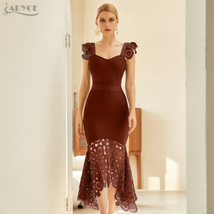 New Spaghetti Strap Lace Sleeveless Party Bandage Dress