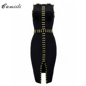 New Women Sleeveless Bandage Dress