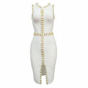 New Women Sleeveless Bandage Dress