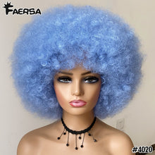 Load image into Gallery viewer, Short Hair Afro Kinky Curly Wigs With Bangs
