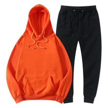 Load image into Gallery viewer, Tracksuit Winter Hoodie Sets Jogging Sweatpants Fleece
