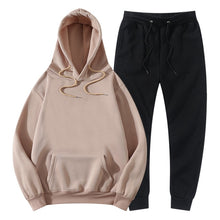 Load image into Gallery viewer, Tracksuit Winter Hoodie Sets Jogging Sweatpants Fleece
