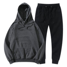 Load image into Gallery viewer, Tracksuit Winter Hoodie Sets Jogging Sweatpants Fleece
