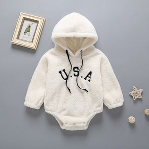 New Cute BABY Newborn Baby Boy Girl Clothes Long Sleeve Hoddies Bear