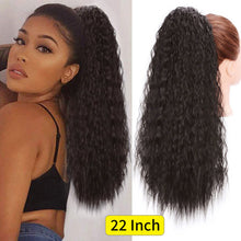 Load image into Gallery viewer, Vigorous Synthetic Long Body Wavy Drawstring Ponytail  for Women
