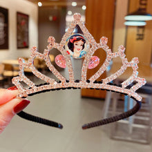 Load image into Gallery viewer, Disney Frozen Princess Crystal Crown Hairbands Fashion Hair Accessories
