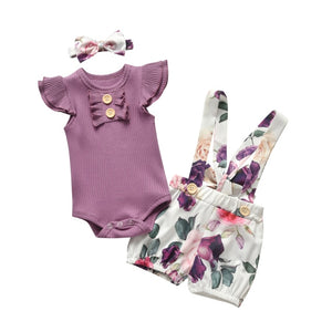 Summer Newborn Maternity Outfit Baby Girls Clothing