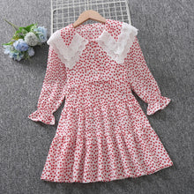 Load image into Gallery viewer, Fashion Baby Girls Dresses Long Sleeve Chiffon Floral
