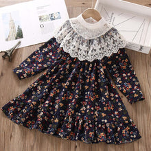 Load image into Gallery viewer, Fashion Baby Girls Dresses Long Sleeve Chiffon Floral
