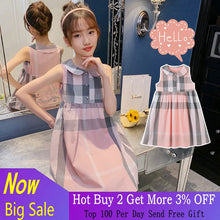 Load image into Gallery viewer, Girls Plaid Fashion Dress
