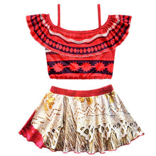 Load image into Gallery viewer, Kids Moana Cosplay Halloween Costume for Girls Vaiana Princess
