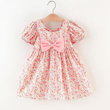 Load image into Gallery viewer, 3 For Clothes Bow Short Sweet 2 Year Flower Dresses 4 Cute Toddler Sleeve Children
