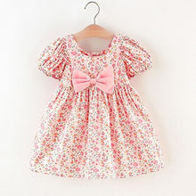 Load image into Gallery viewer, 3 For Clothes Bow Short Sweet 2 Year Flower Dresses 4 Cute Toddler Sleeve Children
