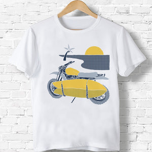 Kids Cotton T-shirts for Teens Surf Tracker