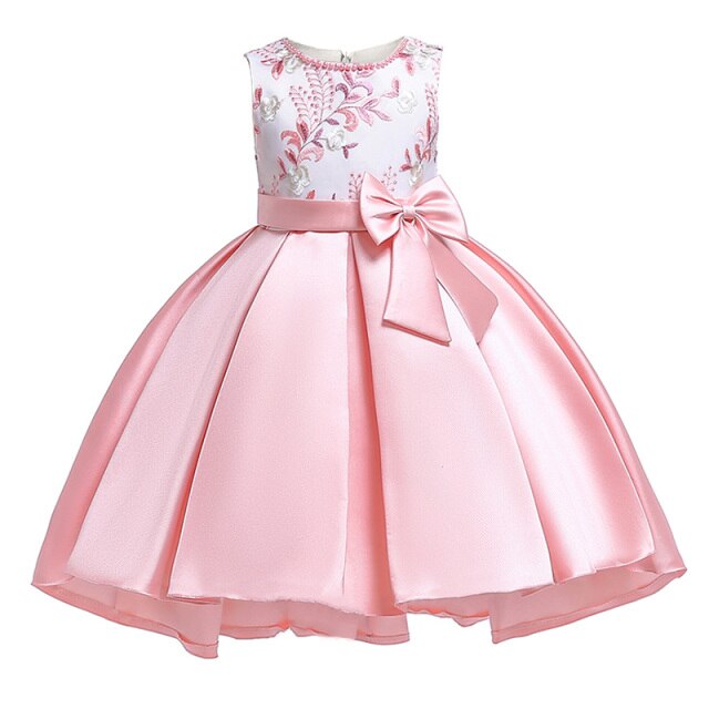 2021 Flowers Girl Summer Dress Pageant Formal Kids Dresses