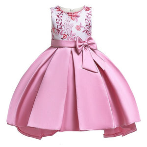 2021 Flowers Girl Summer Dress Pageant Formal Kids Dresses