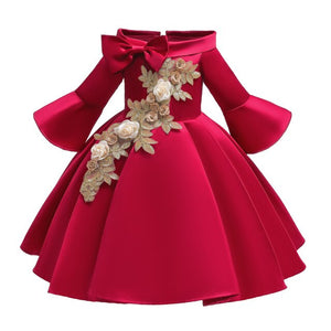 2-10 Years Teenagers princess For Girlls Dress O neck Casual girl