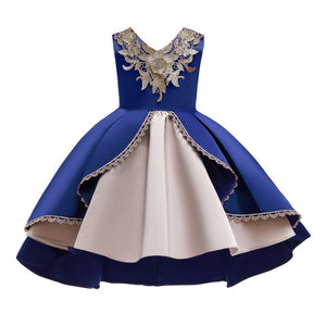 2-10 Years Teenagers princess For Girlls Dress O neck Casual girl