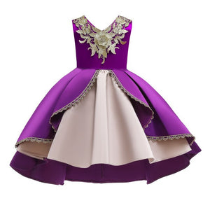 2-10 Years Teenagers princess For Girlls Dress O neck Casual girl